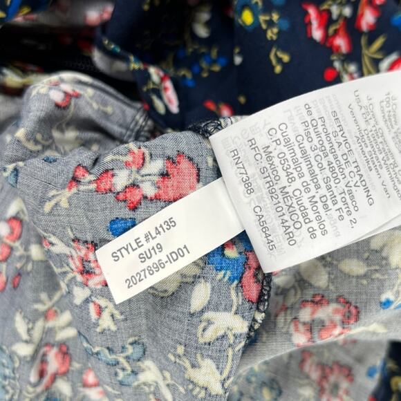 J. Crew Ruffle Front Mini Faux Wrap Dress Tapestry Floral Print Size 4 - Picture 6 of 6